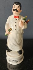 Vintage Ceramic Musical Waiter Decanter – Spins & Plays “How Dry I Am” 1960s/70s