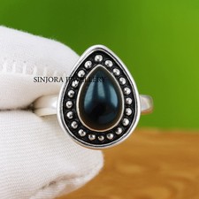 Black Onyx Gemstone 925 sterling silver handmade Gift Ring US size 5 to 13