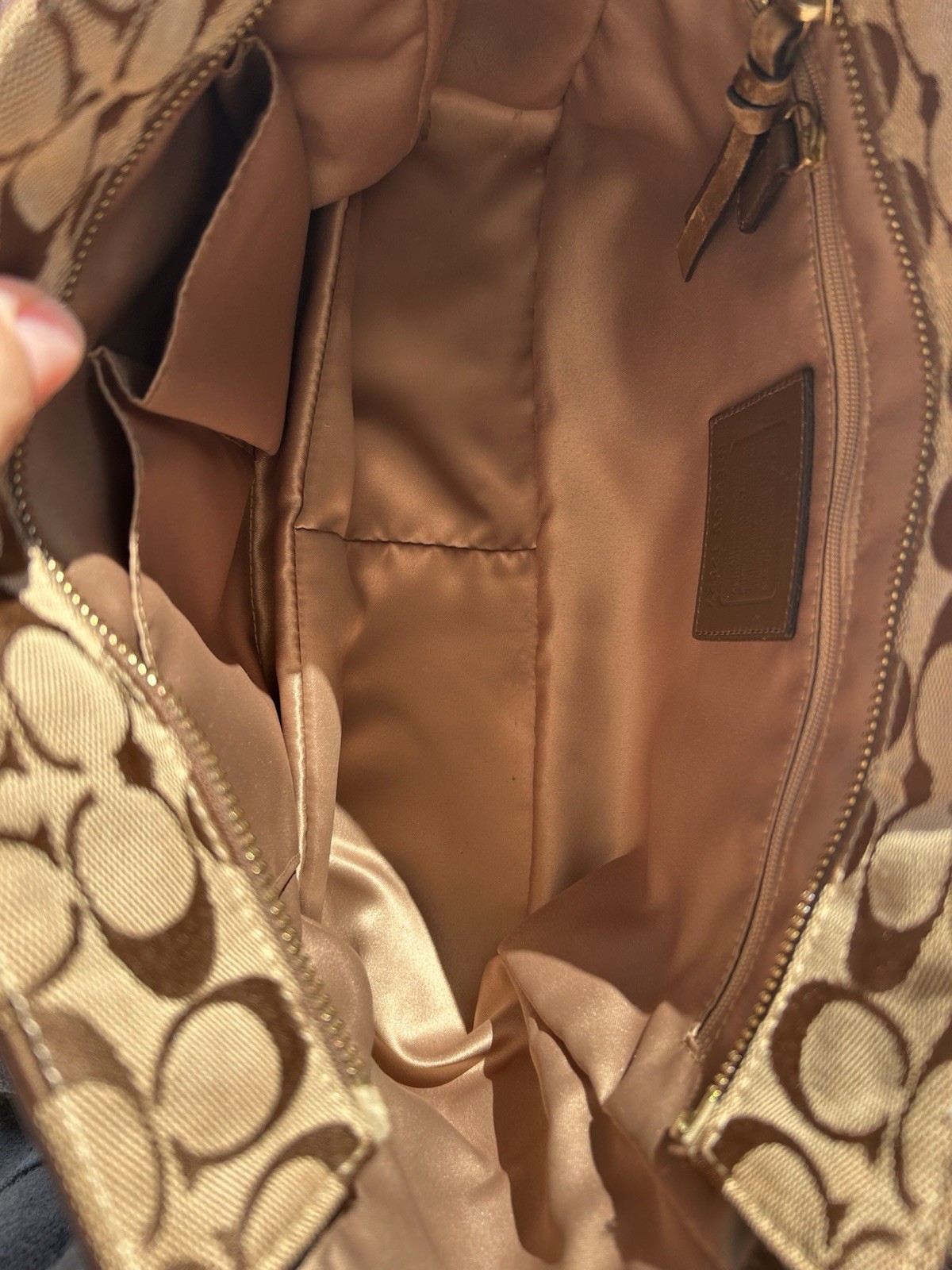 coach brown patchwork purse - image 3