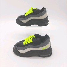 Nike Air Max 95 Shoes Boys Toddler Size 6C Black Volt Gray Sneakers Athletic