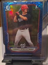 Topps Bowman Chrome 2026 Blue /150 1st Bowman #BCP-122 Sam Petersen Nationals