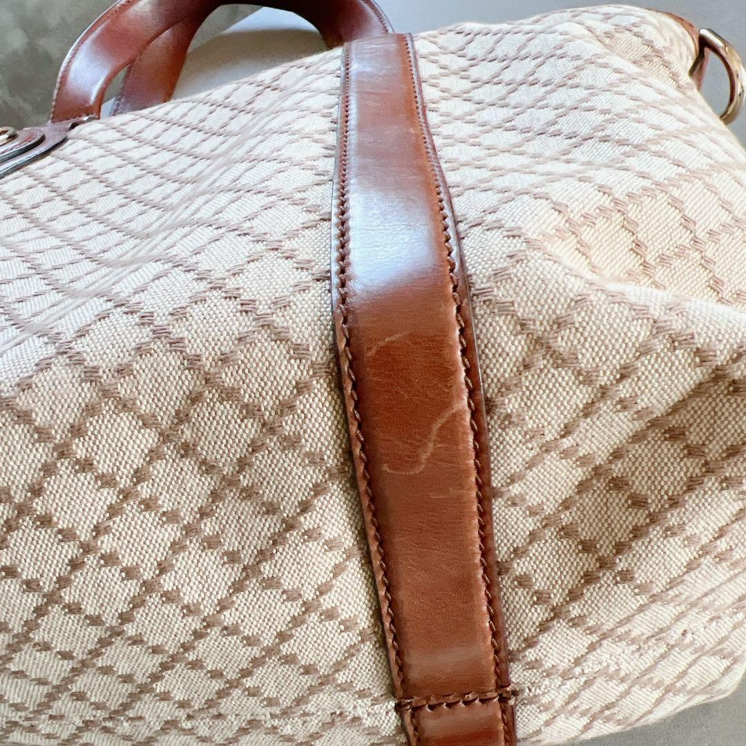 GUCCI Vintage Leather Tote Bag Large Brown with Shoulder Strap thumbnail 15