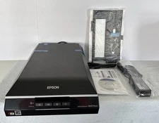 Epson V600 Scanner with Film Frames Power Cords & Software included New Read