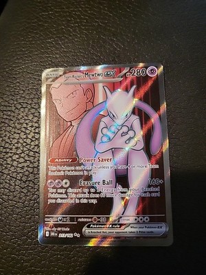 Mint Team Rockets Mewtwo Ex Ultra Rare 213/182 Potential PSA 10