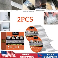 Aluminum Foil Butyl Tape Seal Rubber Patch Leak RV Repair Roof Waterproof Tape