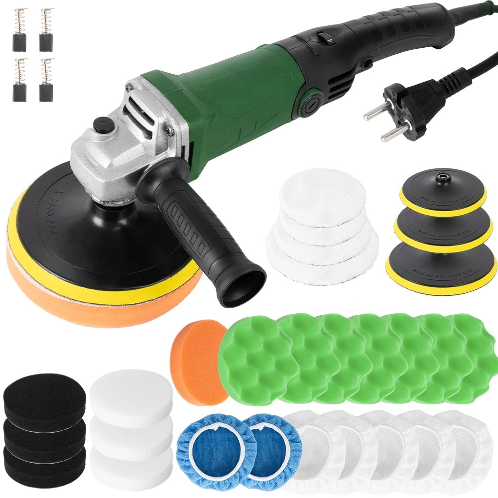Polisseuse Excentrique électrique Pour Voiture - Kit Complet Accessoires - Marque Denotip - Neuf En Emballage
