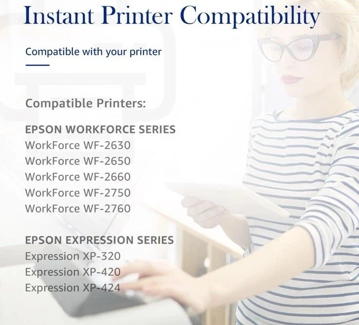 4 PK 220XL Ink For Epson XP-320 XP-420 XP-424 WF2630 WF2650 WF2660 WF2750 WF2760 - Image 3 of 4