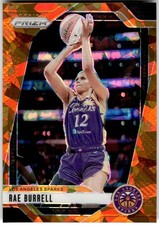 2024 Panini Prizm WNBA #62 Rae Burrell Ice Orange Prizms