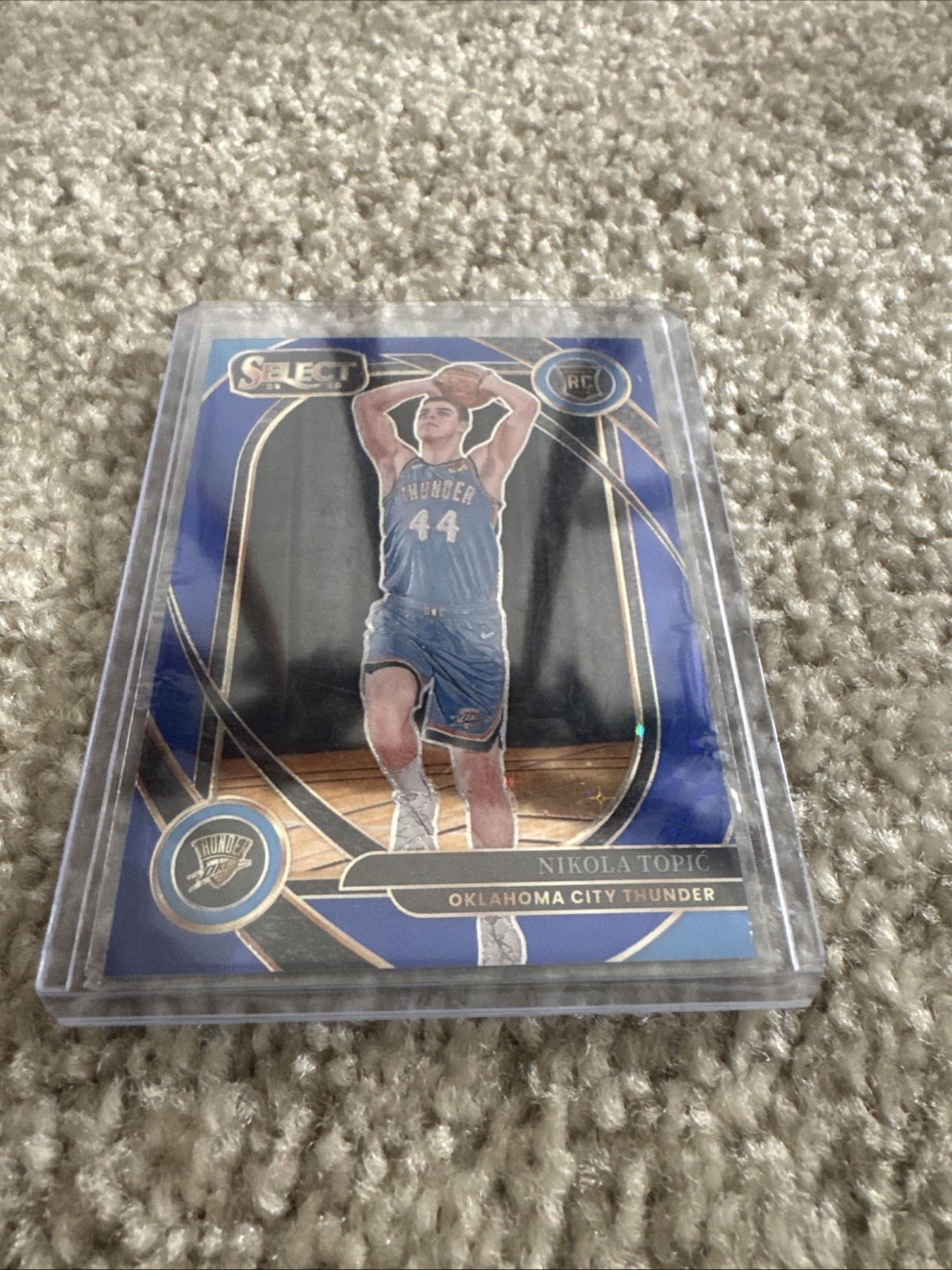 2024-25 Panini Select Courtside Nikola Topic #286 Blue Disco Prizm /25 (RC)