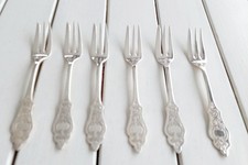 1312a - Robbe & Berking 90er Aufl 6 Kuchengabeln 14,7cm - sehr gut