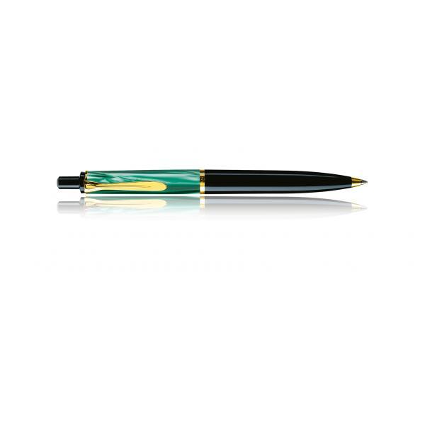 Pelikan K200 Penna Stilografica Nero, Oro, Verde Sistema Di Riempimento Integrat