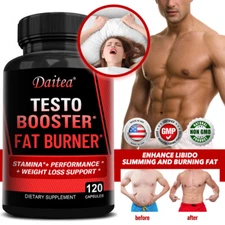 Testo Booster Fat Burning Endurance + Performance Weight Loss Support