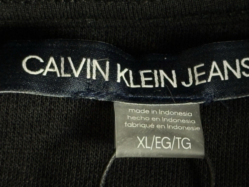 Felpa donna con cappuccio Calvin Klein nuova con etichetta abito argento scritto lunghezza ginocchio XL - Foto 6 di 12