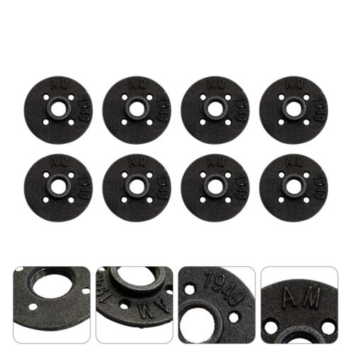 8 Pcs Galvanized Pipe Flange Steel Pipe Flange Flange Fixed Base