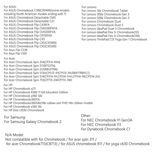 Stylus Pens High Sensitivity For Asus Flip CM5/for Samsung Galaxy Chromebook2 - Picture 5 of 10