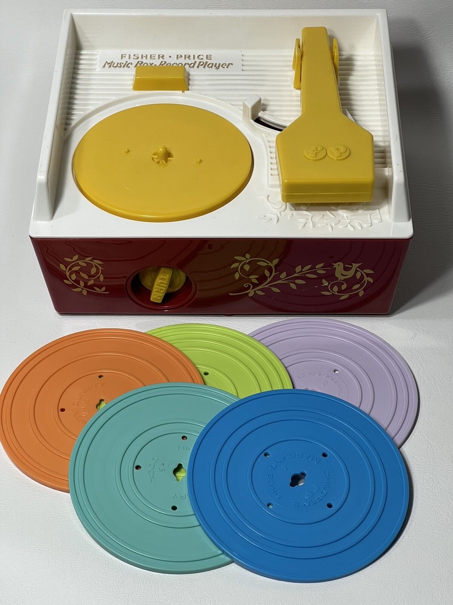 2014 Fisher Price Record Player With Records 10 Songs Works