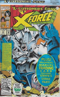 X-Force No.17 / 1992 X-Cutioner´s Song Part 8 / OVP mit Trading Card