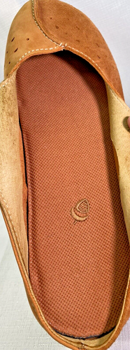 Acorn Women's Sz 10 Mule Clog Slide Two-Tone Suede Hook & Loop Strap Brown - Picture 11 of 13