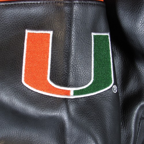 Chaqueta de cuero sintético para hombre de la Universidad de Miami Proedge por Knight Apparel 4XL - Imagen 6 de 23
