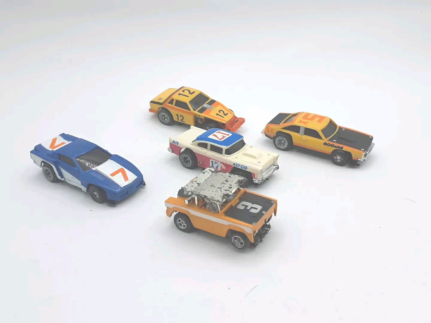 Vintage 1970s Aurora AFX, & Ideal Slot Car Lot Of 5 All 9-Volt Tested Working