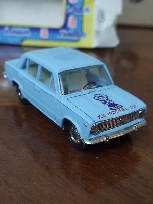 The model of the Zhiguli car,Vaz 2101.A9.1/43.USSR.The festival of 1985.