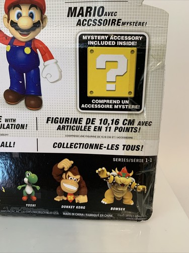 World Of Nintendo 4" Super Mario Action Figure Jakks Pacific New in Package 2014 - Picture 10 of 11