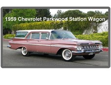 1959 Chevrolet Parkwood Station Wagon Refrigerator Fridge Tool Box Magnet 1959 Chevrolet Parkwood Station Wagon Refrigerator Fridge Tool Box Magnet