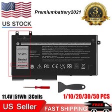 LOT R8D7N 4GVMP Battery For Dell Precision 3540 3550 Latitude 5400 5500 51Wh US