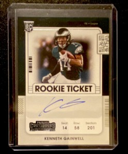 2021 Panini Contenders Variation Kenneth Gainwell Rookie Ticket On Card Auto