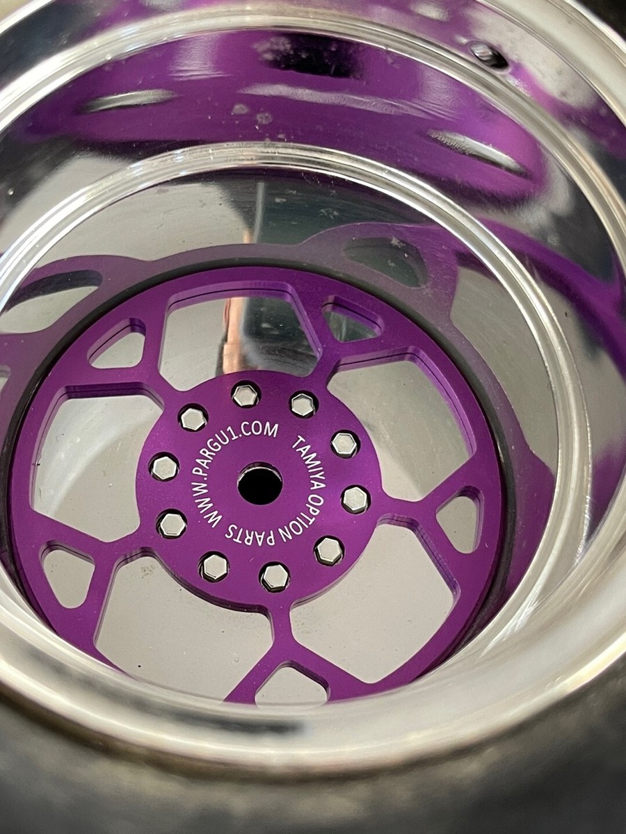Tamiya Clod Buster Bull Head 4WD Alloy Wheels cover set B style