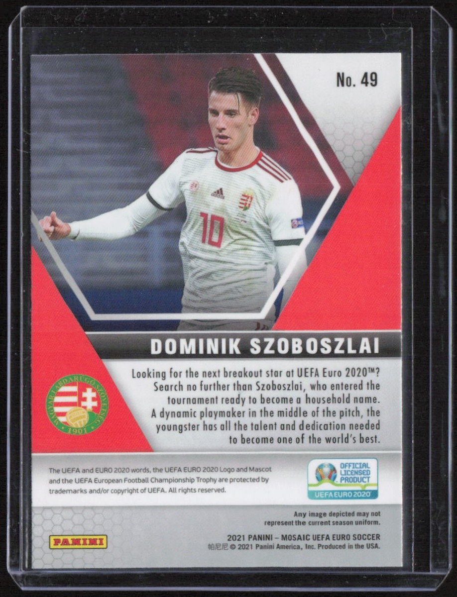 2021 Panini Mosaic UEFA EURO #49 Dominik Szoboszlai Rookie | eBay