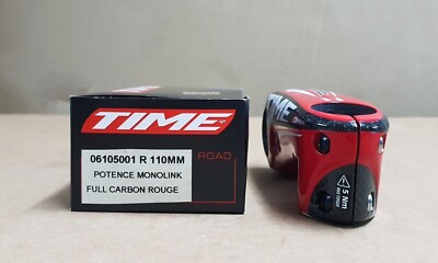 TIME STEM MONOLINK ULTEAM FULL CARBON Red 110mm | eBay