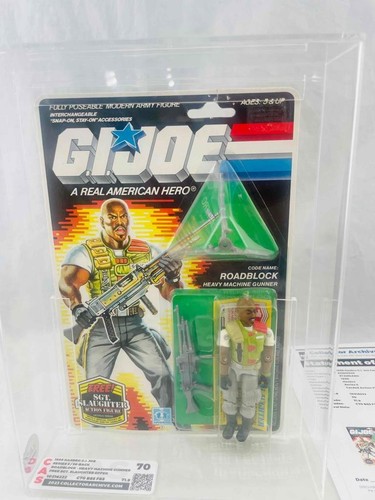 GI Joe 1986 CAS 70 Graded V2 Roadblock Figure MOC MOSC 70/85/85