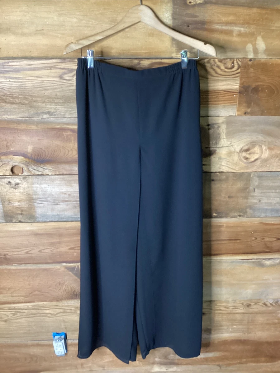 Wide leg top chiffon evening pants