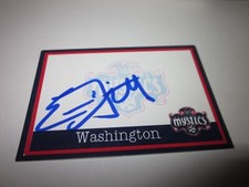 ERIC THIBAULT SIGNED AUTOGRAPHED CUSTOM WASHINGTON MYSTICS TEAM  CARD-COACH