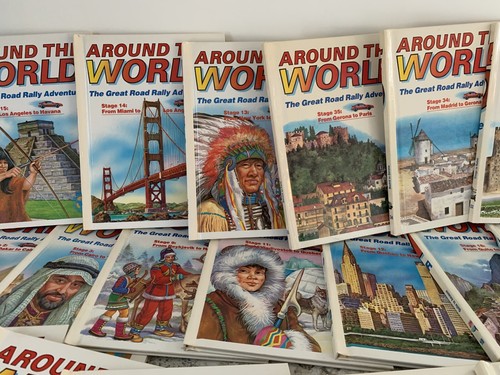 Set 32 Of 35 Around the World Great Road Rally Adventure Geography Kids Books - Picture 6 of 14