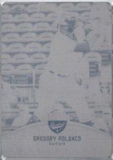 GREGORY POLANCO 2014 Leaf Rookie Baseball Press Plate PIRATES 1/1