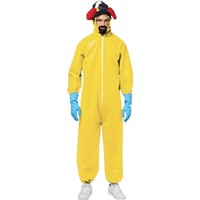 Rasta Imposta Breaking Bad Walter White Walt Hazmat Yellow Suit Jumpsuit Costume Rasta Imposta Breaking Bad Walter White Walt Hazmat Yellow Suit Jumpsuit Costume