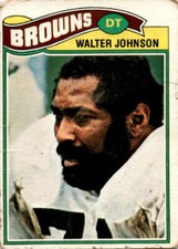 1977 Topps Walter Johnson #476 Cleveland Browns