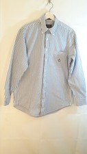 Chaps Ralph Lauren Men's Size 16 34/35 Button Down Blue and White Striped shirt