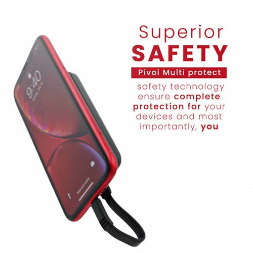 Pivoi 5000mAh Power Bank Suction Cup Back Portable iPhone Charger iphone 6 7 8 9 - Picture 7 of 8
