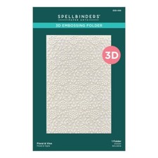 Spellbinders 3D Embossing Folder Floral Vine