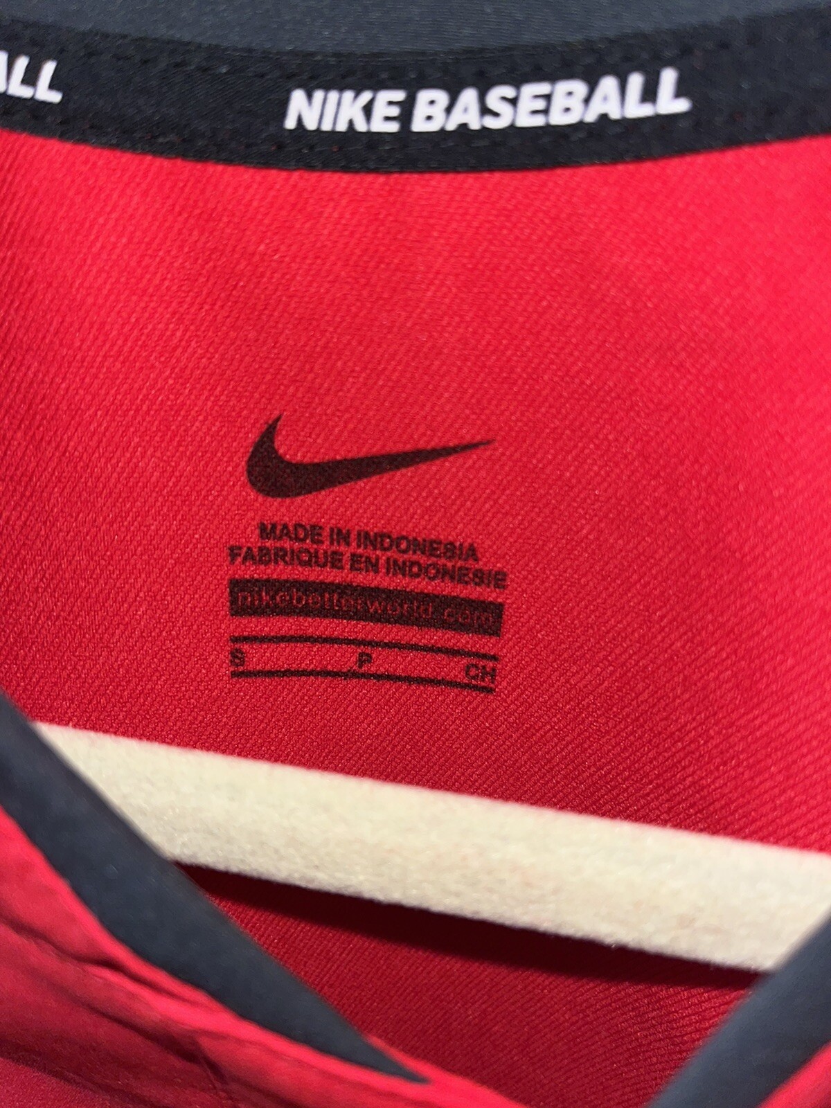 🔥 Nike Men's Baseball Batting Short Sleeve Pullover Jacket Red S AH9610