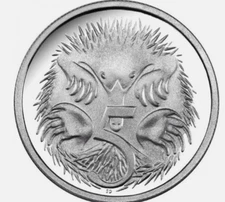 1982    5 cent coin ~ Uncirculated ~ From RAM roll ~ 5c Unc Australia ~ in 2 x 2