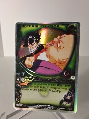 Yu Yu Hakusho TCG CCG Natural Reaction TC15 Double Rainbow Foil Gateway Card