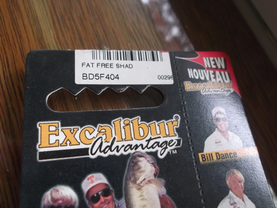 Advantage Excalibur Jimmy Houston sábalo libre de grasa, dedos, BD5F, #404, Bluegill Foto 3 de 4