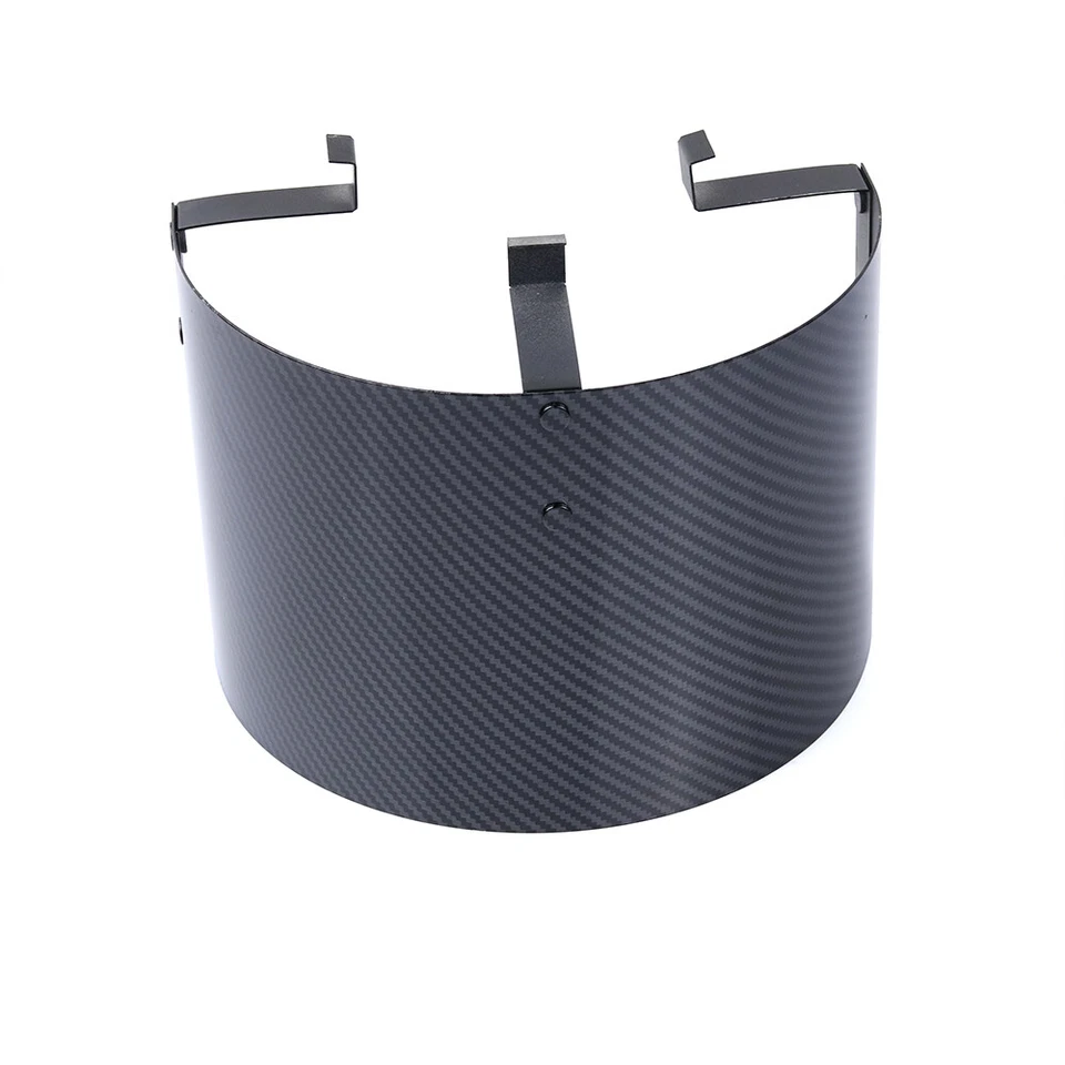 JDM 2.5" -5" Carbon Look Air Intake Filter Cover Shields Engine Compartment Heat - Image 2 of 4