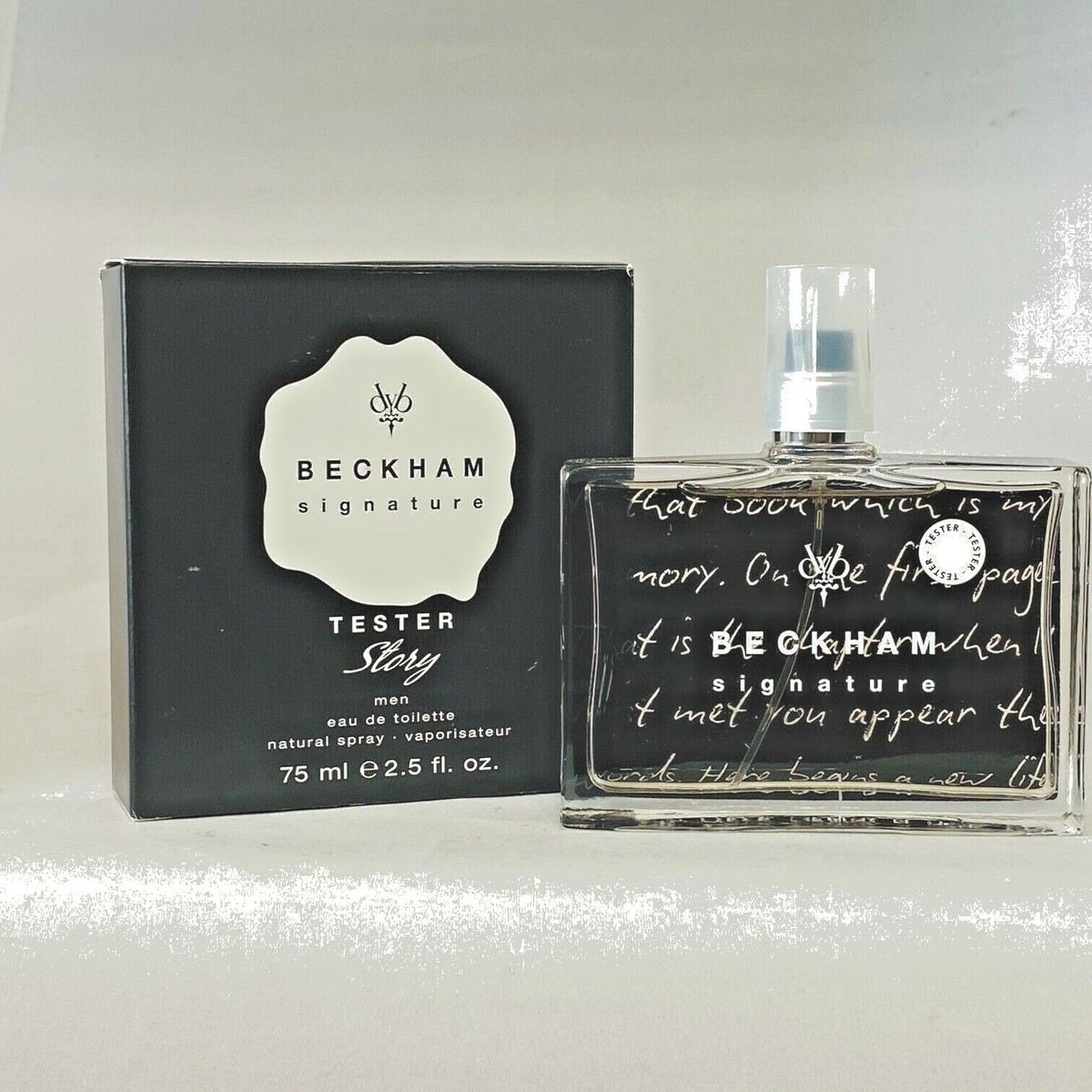 David Beckham Signature Story Men 2.5 fl oz 75mL EDT spray, no cap