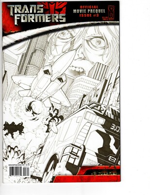 Transformers: Movie Prequel #3B  Variant Sketch Cover NM-