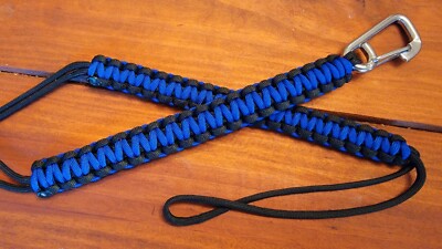 Paracord Fishing Rod Reel Leashes Safety Lanyards/ 316 SS Clips  Offshore